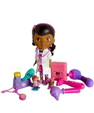 Doc McStuffins Doctor Set 9" Doll Hallie Hippo Baby Cece Accessories Playset Lot