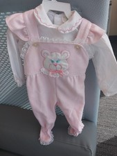 Vintage Tiny Tots Two Piece Bodysuit Infant Girl Baby 6-9 months