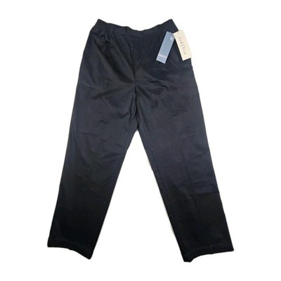 Koret Cafe Fresca Womens 10 Missy Short Navy Blue Pants Elastic Waist KM402223M