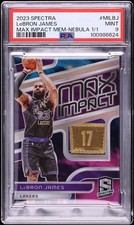 2023-24 Panini Spectra Lebron James Max Impact Nebula Championship Tag Jsy 1/1