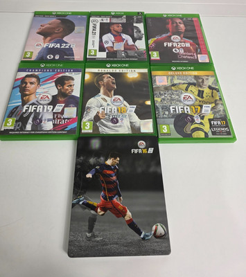 Xbox One Fifa Bundle - Fifa 16 zu Fifa 22 - mit Anleitungen (16 hat kein Handbuch)