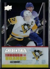 2019-20 Upper Deck Credentials Through the Boards #TTB-2 Sidney Crosby