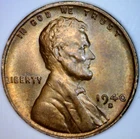 1940s BU + Lincoln Wheat Cent Unc. / BU+ Toned Coin NICE Tone    NR AUCTION