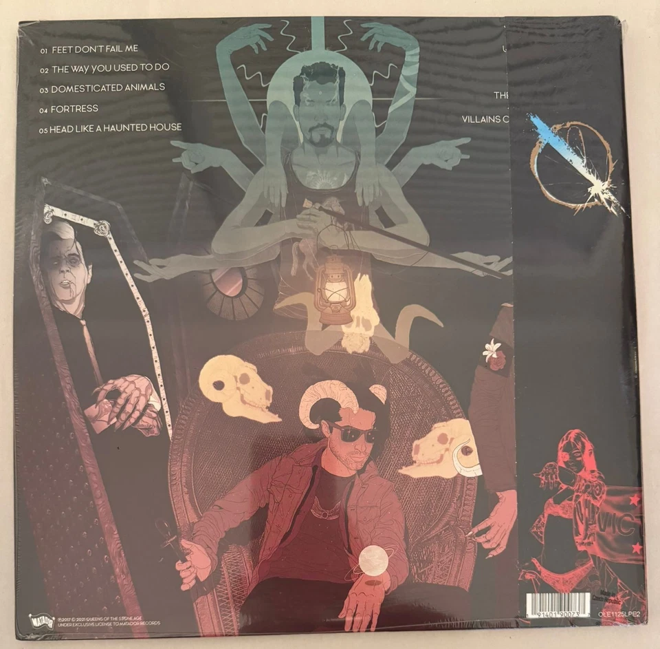 QUEENS OF THE STONE AGE – VILLAINS - LIMITED GREEN VINYL LP W/ETCHING NEW - A20 - Image 2 of 2