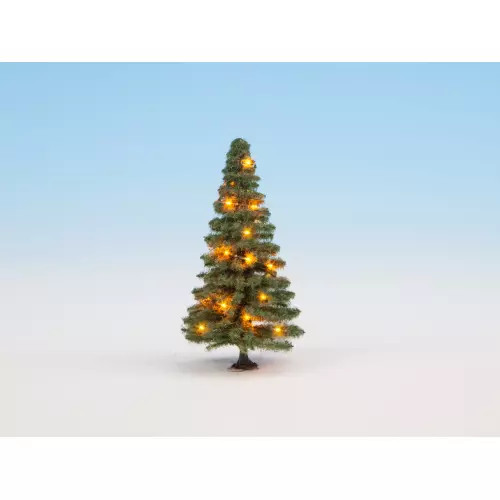 Sapin de Noël illuminé NOCH 22121 miniature HO pour décor de modélisme