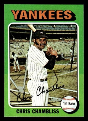1975 Topps Mini Baseball Chris Chambliss #585 NM/MT New York Yankees