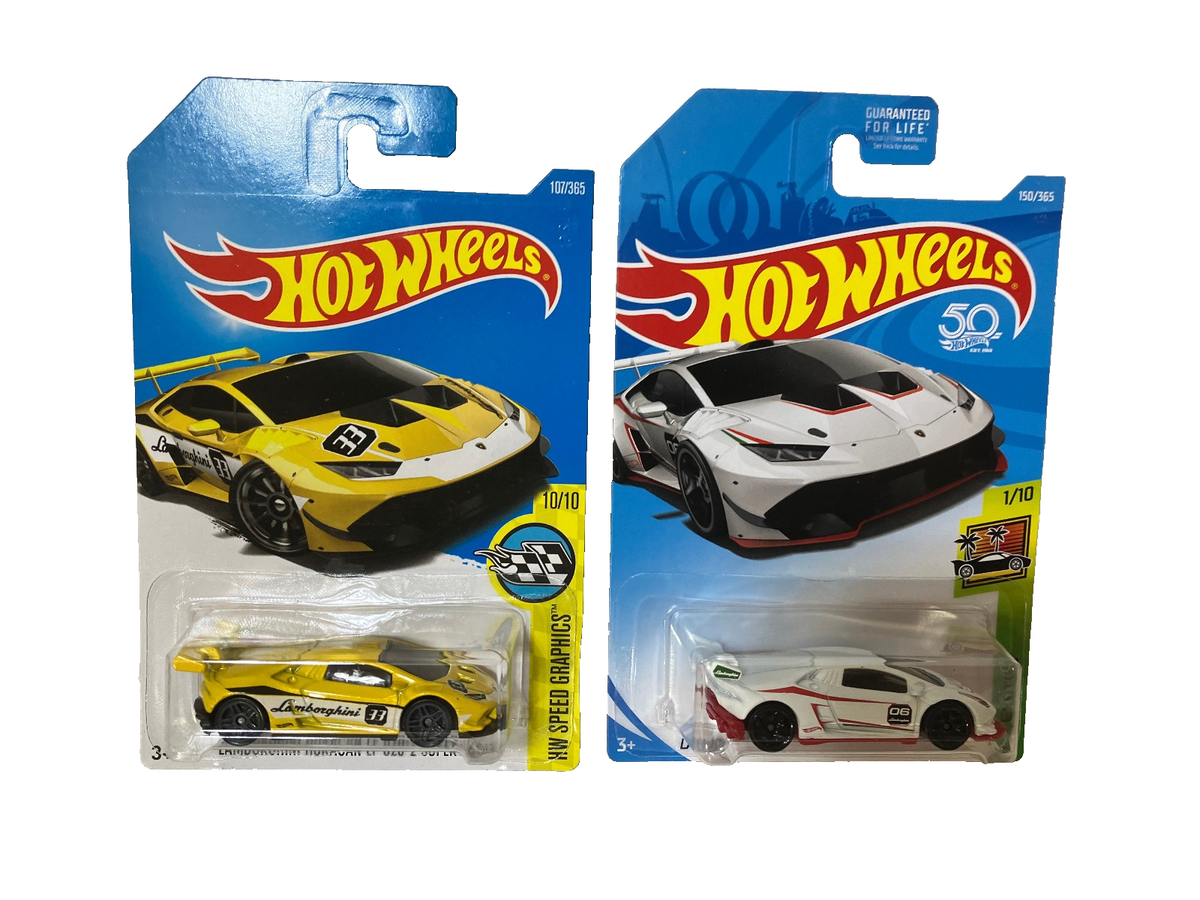 2 Hot Wheels Lamborghini Huracan LP 620-2 Super Trofeo Exotics