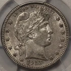 1913-D Barber Quarter PCGS AU-55 - Stone Cold Original!