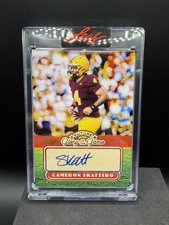 2025 Leaf Glory Of The Game Football Cameron Skattebo Future Auto /25
