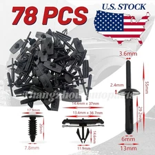 78X Full Fender Flare Hardware Clip Mounting Kit For 2007-2018 Jeep Wrangler JK