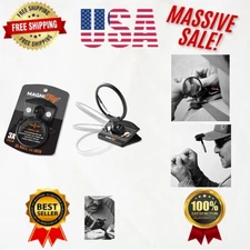 Black Clip-On Fishing Magnifier with 360° Rotation & Fly Magnets - 3X Lens