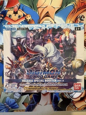 Bandai Digimon Card Game Release Special Booster Ver.1.0 Box Sealed