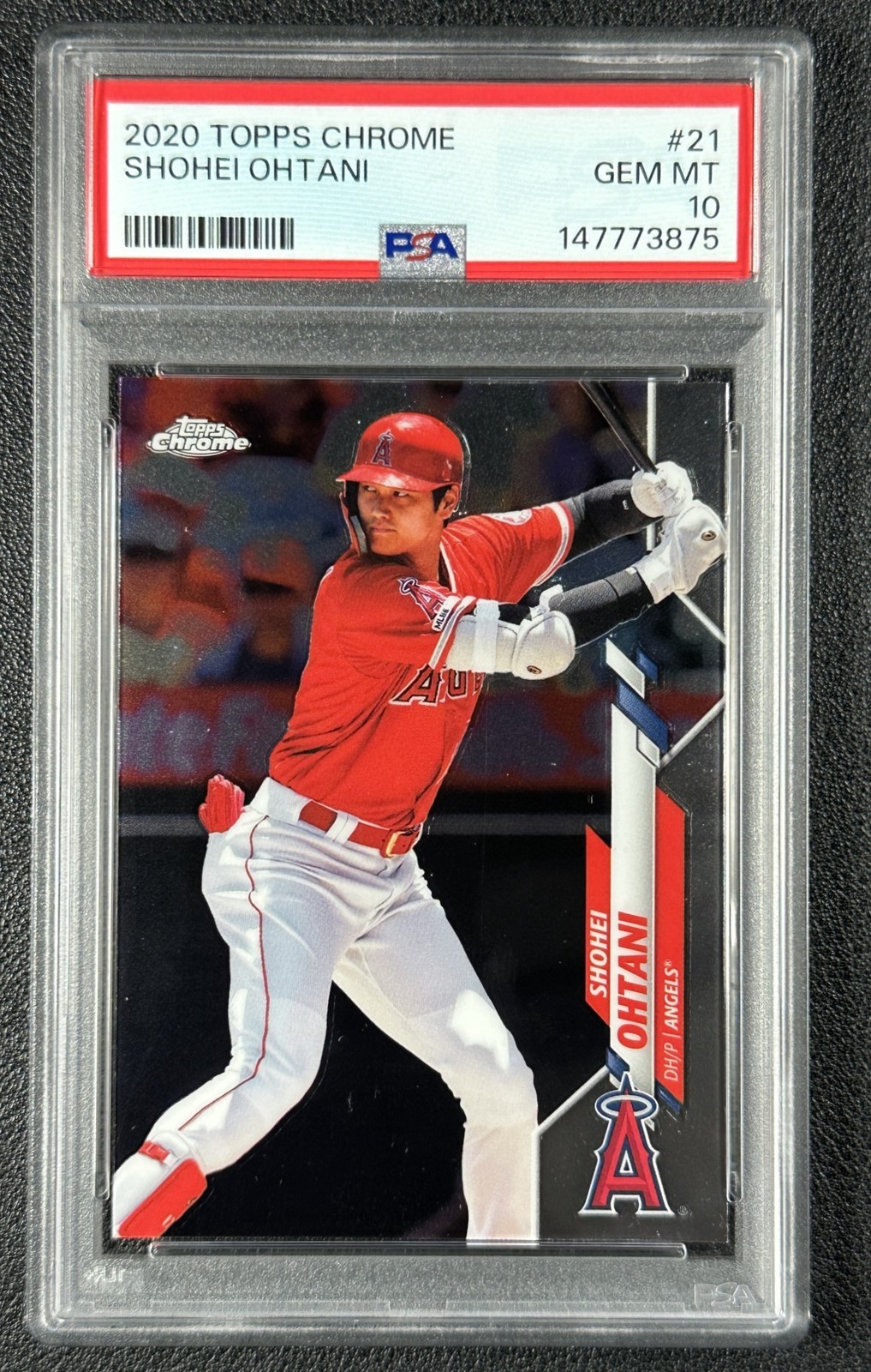SHOHEI OHTANI PSA 10 2020 TOPPS CHROME #21 ANGELS 3875