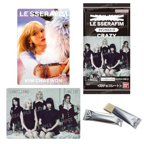 LE SSERAFIMウエハース　1box LE SSERAFIM CRAZY Twin Wafer Sticker 1 Box BANDAI 20 Packs box