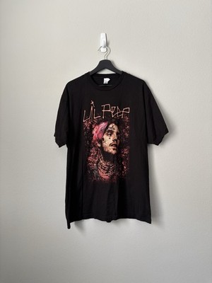 Lil Peep Goth Boy Clique GBC Rap Hip Hop Graphic T Shirt Men's XL Black Rare