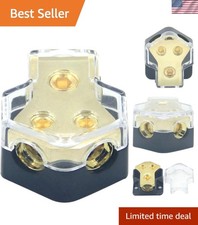 0/2/4 Gauge in 4/8/10 Gauge Out Amp Power Distribution Block Car Audio Splitt...