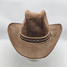 Vintage Stetson JBS Heritage Leather Suede Cowboy Hat Size 7 1/4 Southwestern