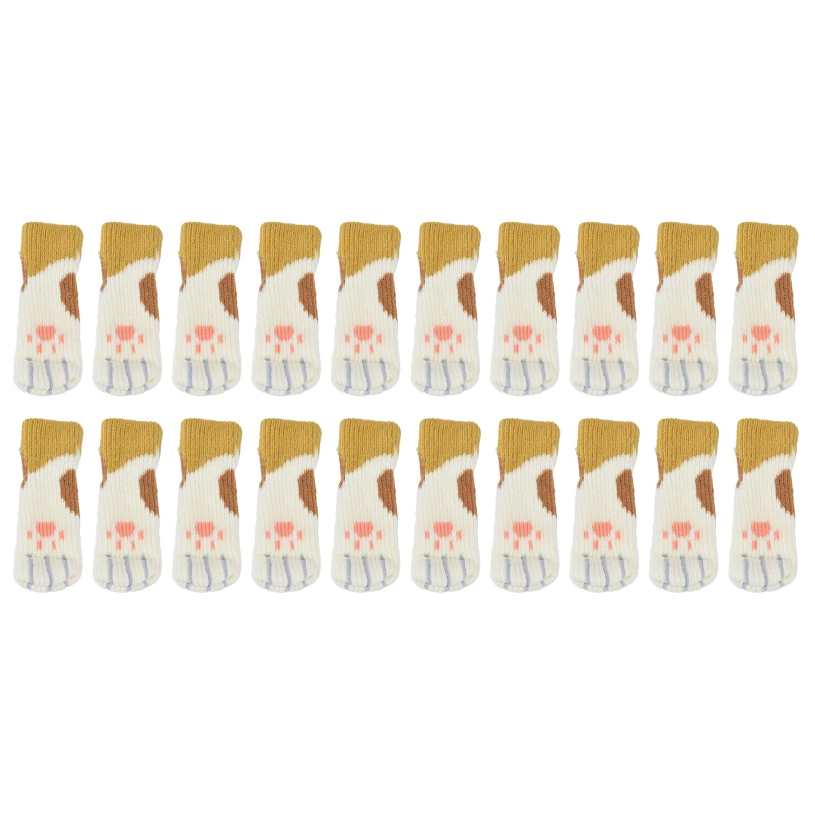 20pcs Furniture Leg Socks High Elastic Knitted Chair Leg Floor Protectors SS