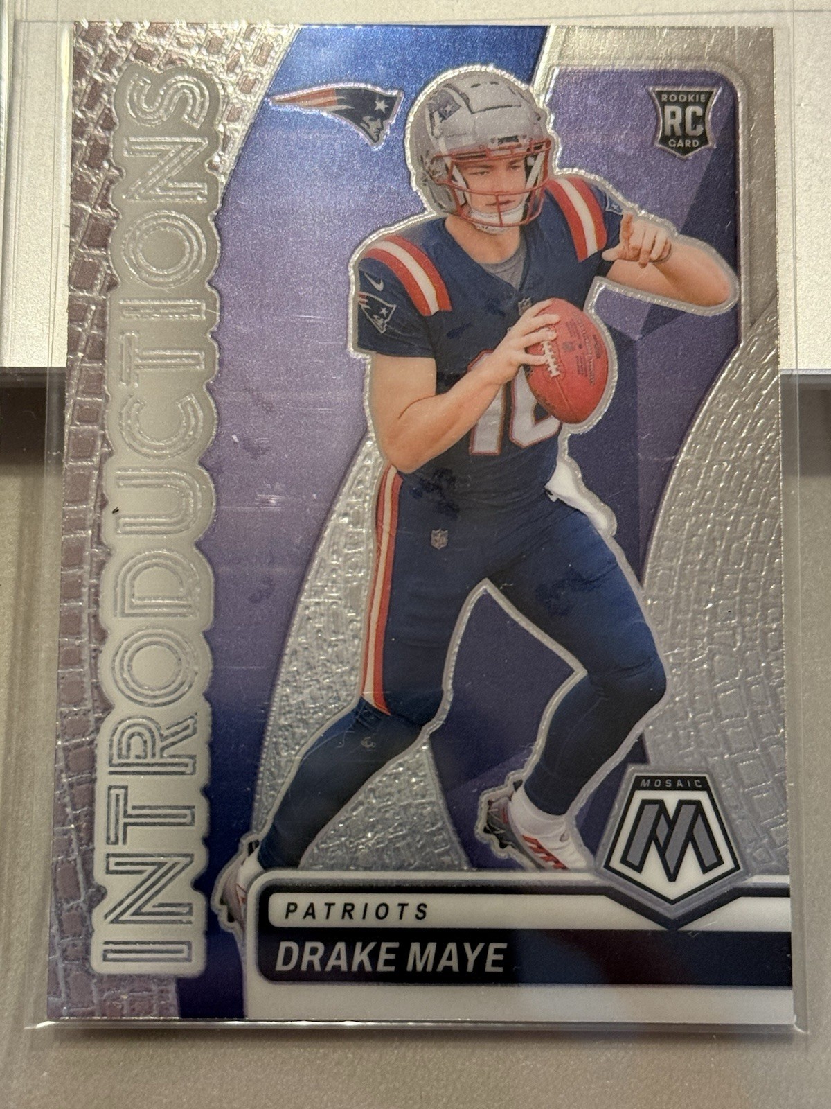 Drake Maye 2024 Panini Mosaic Introductions RC #1 New England Patriots