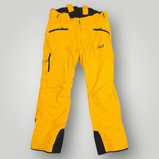 Mens Yellow Jack Wolfskin Texapore Ski Trousers / Salopettes Size Large (L) T339