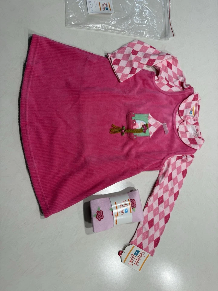 Juego de Vestido Boutique Sweet Potatoes Rapunzel Princesa 4T Foto 2 de 4