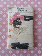 Vintage Vogue 9954 Dress or Pullover Top Sewing Pattern Size 12 Cut Complete