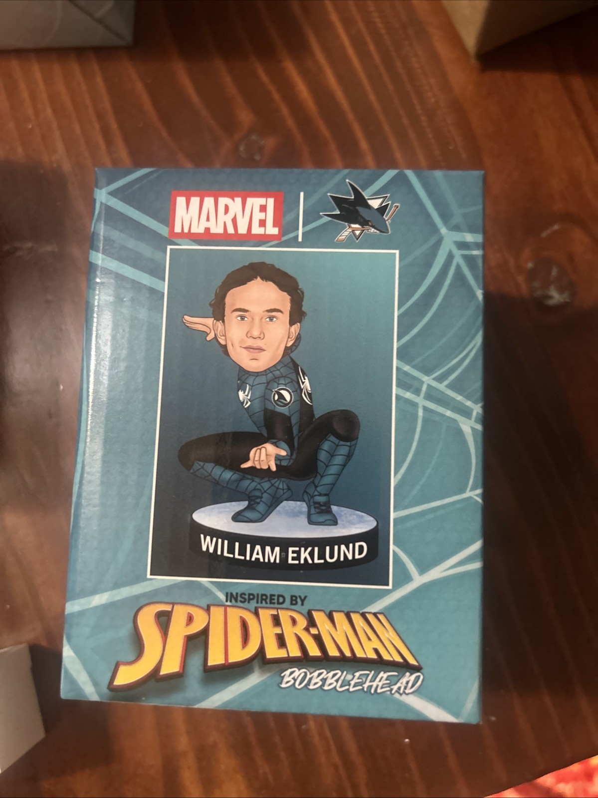 San Jose Sharks Marvel Comics William Eklund Spider-Man Bobblehead