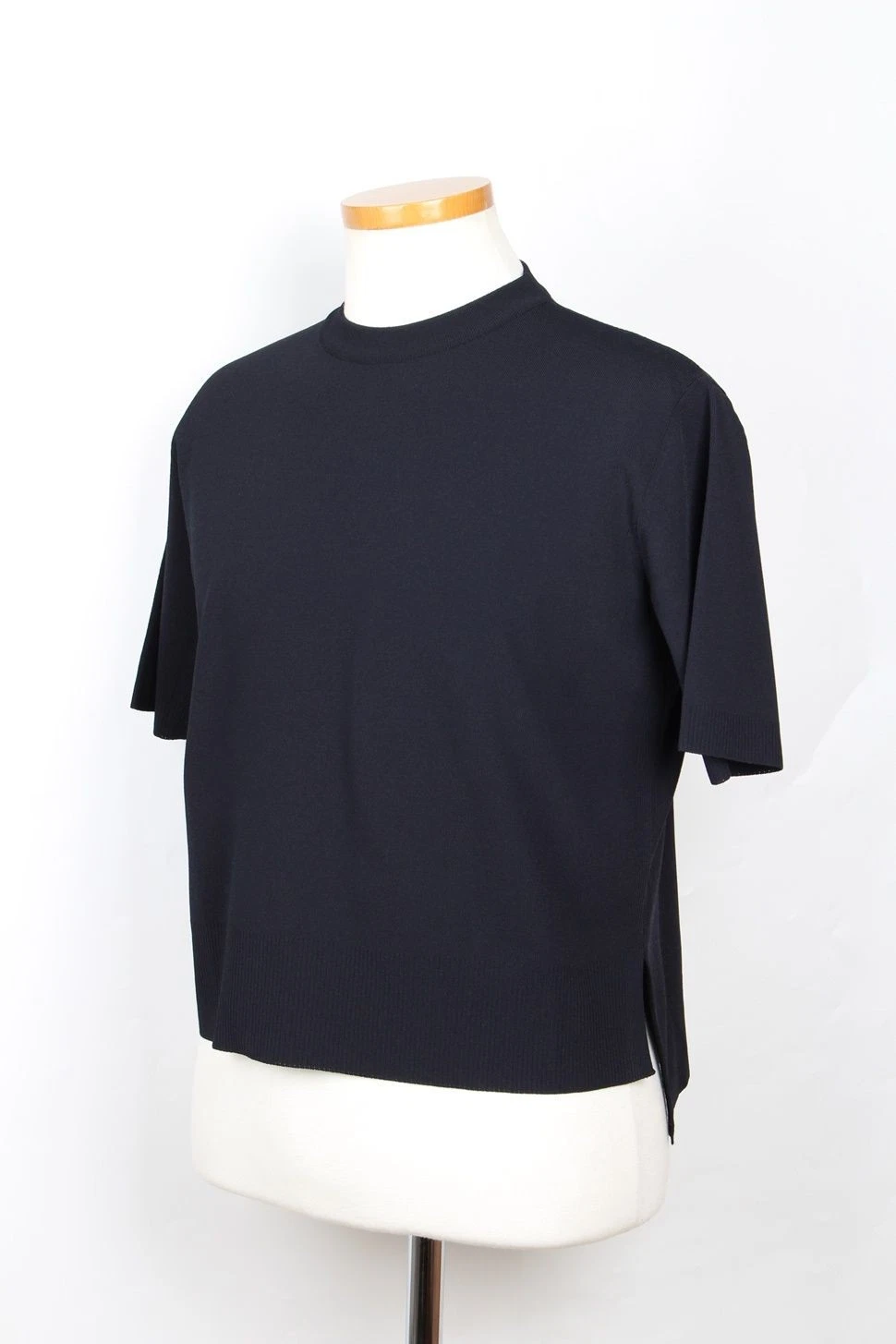T shirt manica corta Thom Browne a righe intarsiate RWB 40 67944846