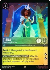 Cold Foil TIANA CELEBRATING PRINCESS 1x Rare Disney Lorcana NM