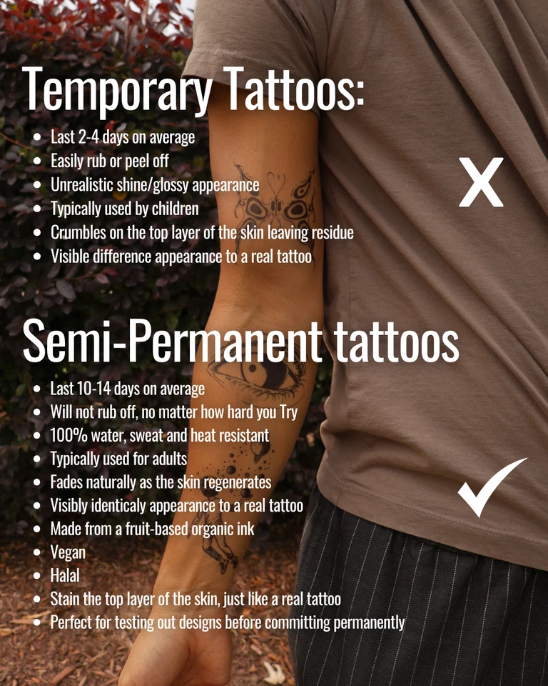 Tatuaje temporal SteezyInk Libélula Danza dura hasta 2 semanas 3 x 6 pulgadas Foto 3 de 4