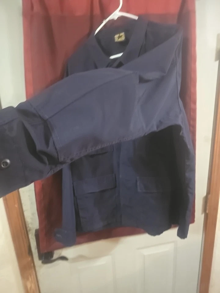 Nuevo Para hombres Propper BDU Camisa Abrigo Chaqueta 4 Bolsillos Azul Marino Ripstop XLR Foto 4 de 4