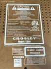 Crosley Audio System CR42C Wood Finish Turntable Radio CD Cassette Not Tested — photo 8