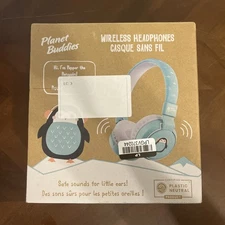 Planet Buddies Bluetooth Wireless Headphones V3 - Pepper Penguin