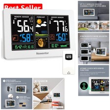 Luxury Wireless Indoor/Outdoor Weather Station with Color LCD Display