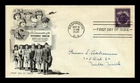 US COVER WORLD WAR II DISCHARGE EMBLEM FDC SCOTT 940 ARTMASTER CACHET