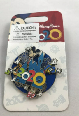 Disney World 2020 3D Spinner Pin - Mickey & Friends Magic Kingdom Pin - NEW