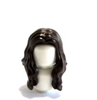 Lego Hair Wig For Female Girl Minifigure Long Dark Brown Over The Shoulder