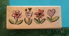 Rubber Stampede FLOWER BORDER Rubber Stamp