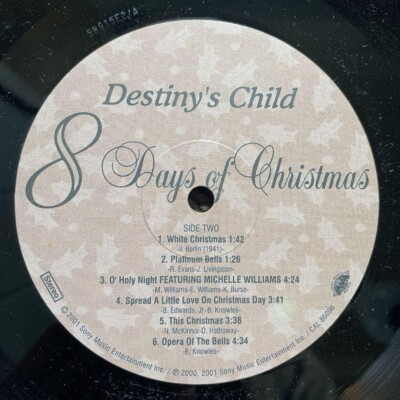 Destiny's Child / 8 Days Of Christmas 2001 US Promo LP Vinyl