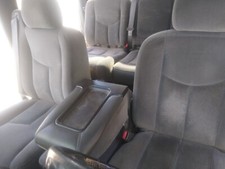 99-07 Chevy Gmc Silverado Sierra Crew Cab Bucket Seats Console Cloth Gray
