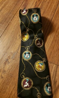 VINTAGE  DISNEY ATLAS DESIGN GOTEBORG SWEDEN MEN'S NECK TIE