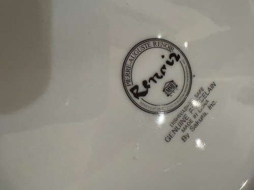 RENOIR Sakura Salad Plate Set of Four-4 Two Sisters, Excellent New Condition VTG - Picture 3 of 4