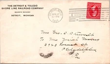 1901 Detroit & Toledo Short Line Railroad Company Cover - L41898