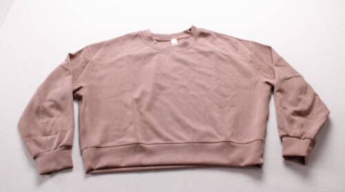 lululemon Softstreme Perfectly Oversized Cropped Crew CD4 Twilight Rose Size 6