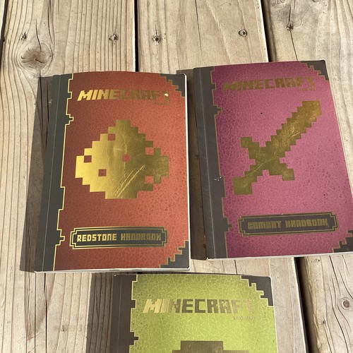 Mojang MINECRAFT Combat/Essentials/Redstone Handbook Lot of 3 Paperback - Picture 2 of 4