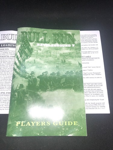 Bull Run - Battleground 7 Talonsoft PC War Game Very Good. See Photos - Picture 12 of 14
