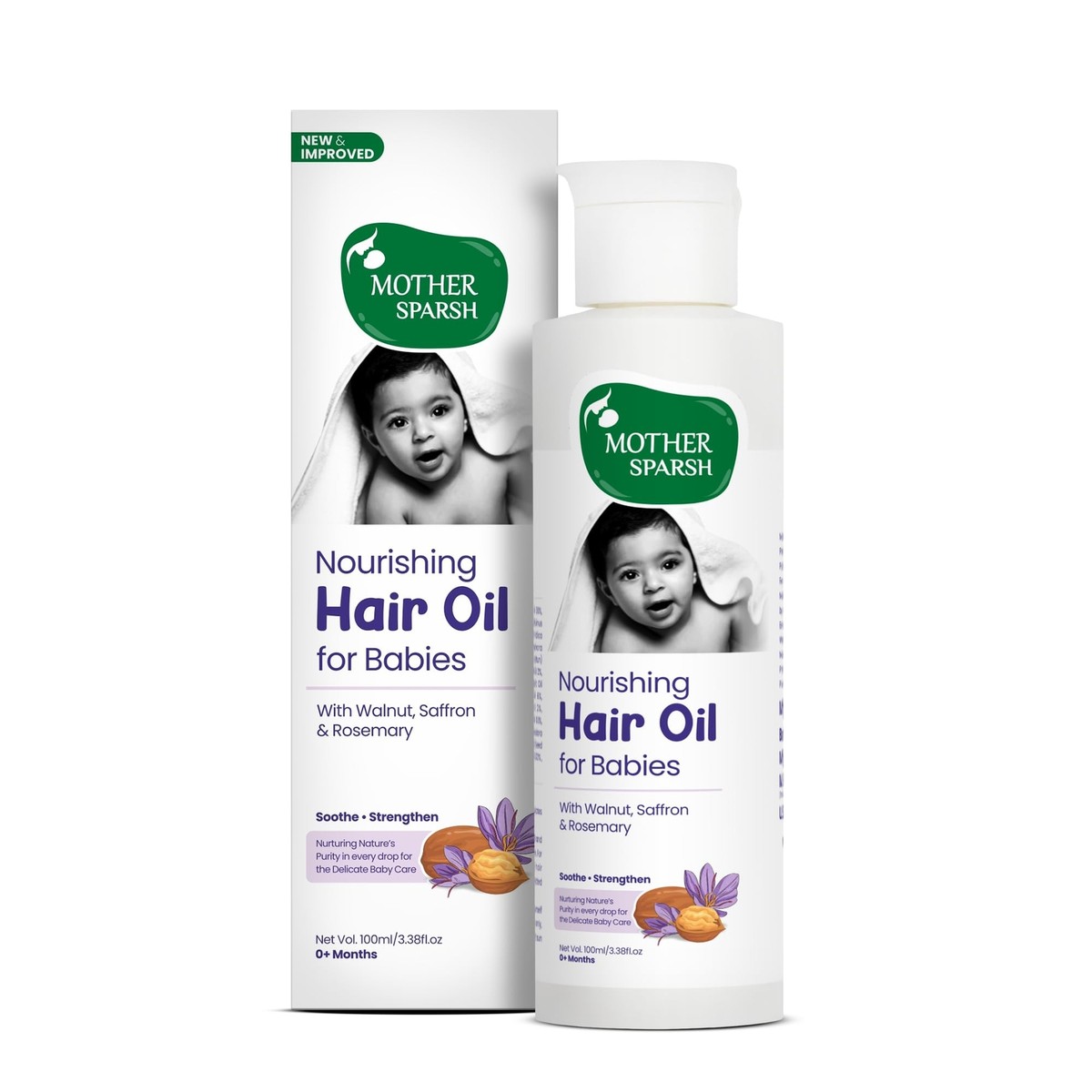 Mother Sparsh Baby Hair Oil Ayurvedic Scalp Care for Healthy Hair