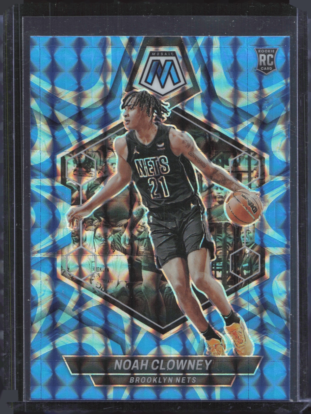 2023-24 Panini Mosaic Mosaic Reactive Blue #250 Noah Clowney