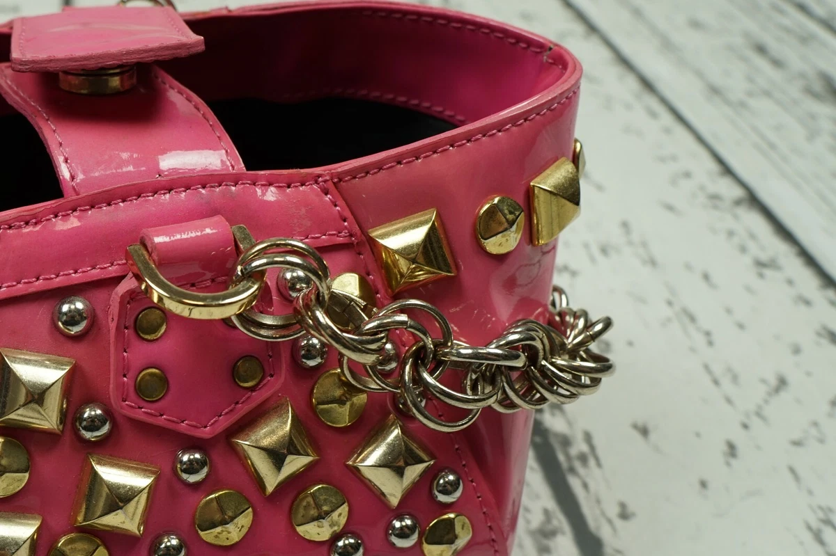 Pink studded clearance purse
