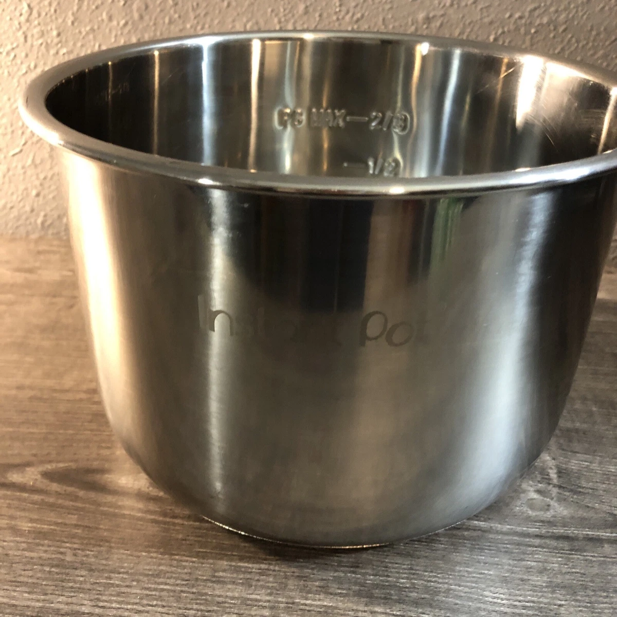 Instant Pot Inner Stainless 6 Qt Replacement Liner Insert Preowned